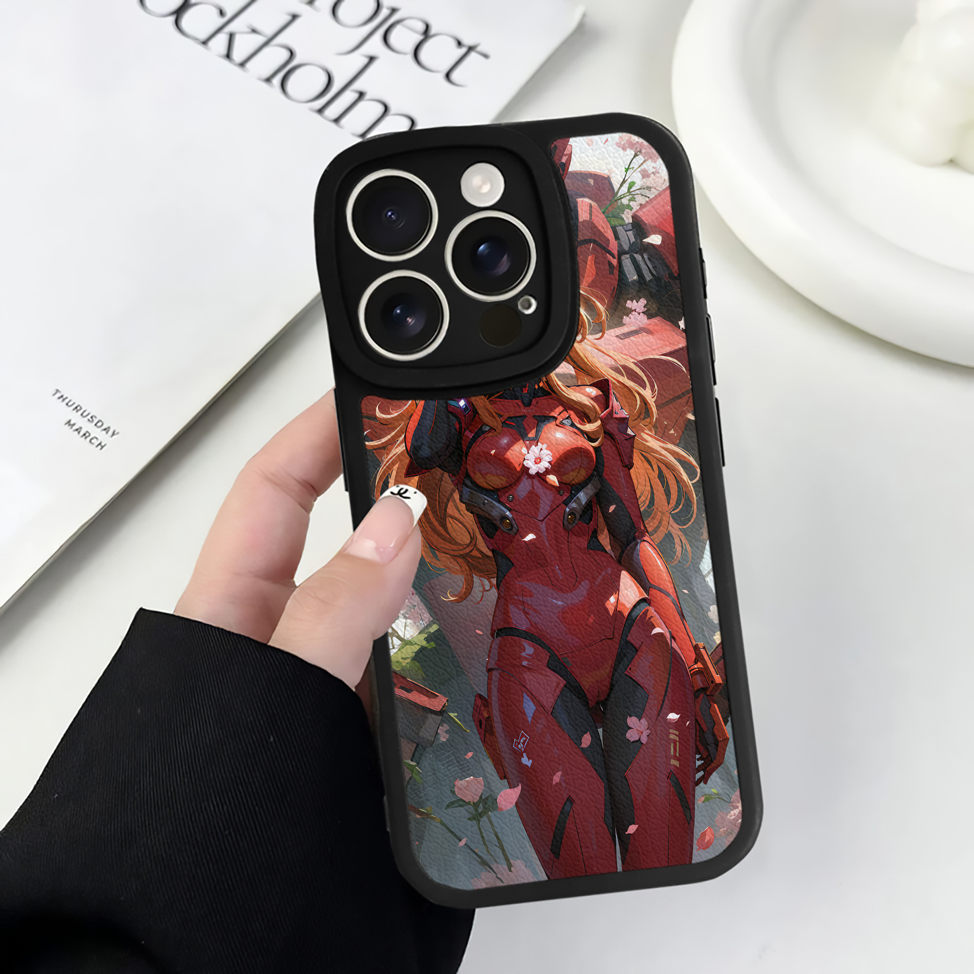 （画像用） EVA 新世紀エヴァンゲリオン 【iPhone 16シリーズ対応】シリコンスマホケース（レザー調） 材質：シリコン